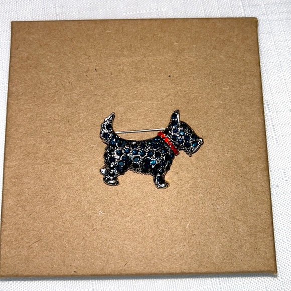 Jewelry - 1-1/2” Sliver Tone Scottie Dog Pin or Brooch